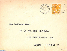 Netherlands 1931 NVPH No. R49 On Cover, Postal History - Covers & Documents