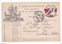 Carte En Franchise Militaire - Editions Farges - Lyon - Aux Enfants Du Rhône - Covers & Documents