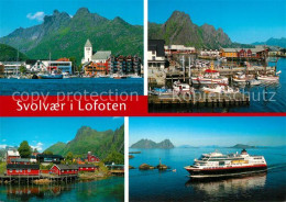 73589320 Svolvær Teilansichten Hafen Fischkutter Hochseedampfer Lofoten Svolvær - Noruega