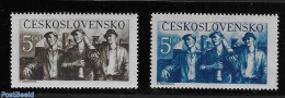 Czechoslovkia 1950 5 Kc. In Brown Instead Of Blue, Mint NH - Altri & Non Classificati