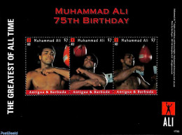 Antigua & Barbuda 2017 Muhammad Ali 3v M/s, Mint NH, Sport - Boxing - Boxe