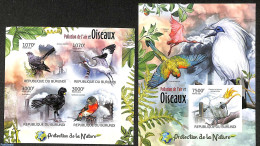 Burundi 2012 Birds And Air Pollution  2 S/s, Imperforated, Mint NH, Birds - Environment - Parrots - Milieubescherming & Klimaat