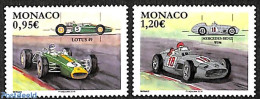 Monaco 2018 Racing Cars 2v, Mint NH, Sport - Transport - Autosports - Automobiles - Unused Stamps