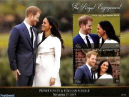 Palau 2017 The Royal Engagement S/s, Mint NH, History - Kings & Queens (Royalty) - Familias Reales