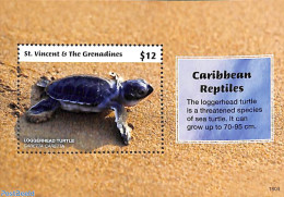 Saint Vincent 2018 Reptiles S/s, Mint NH, Nature - Reptiles - Turtles - St.Vincent (1979-...)