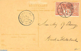 Netherlands 1906 Anti Tuberculosis 1c On Card, 21/12/06 = First Day Of Issue, First Day Cover - Brieven En Documenten