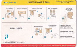 UGANDA - Cartoon Phone Booth, How To Make A Call, MTN Publicom Telecard Shs 25000, Exp.date 30/08/05, Used - Ouganda