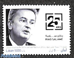 Lebanon 2018 25 Years Riad Salame 1v, Mint NH - Libano