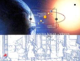 Portugal 2012 Venus Transit S/s, Mint NH, Transport - Space Exploration - Unused Stamps