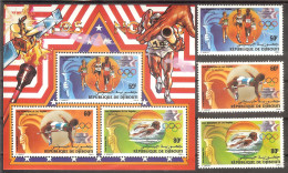 DJIBOUTI  Olympic Games-84 Set 3 Stamps+S/Sheet MNH - Autres & Non Classés