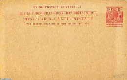 Belize/British Honduras 1913 Postcard 2c, Unused Postal Stationary - Honduras Britannique (...-1970)