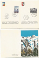1965 Tunnel Mont Blanc Traforo Monte Bianco Joint Issue Italia France + #2 FDC + 1 Pcard - Emissions Communes