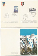 1965 Tunnel Mont Blanc Traforo Monte Bianco Joint Issue Italia France + #2 FDC + 1 Pcard - Joint Issues