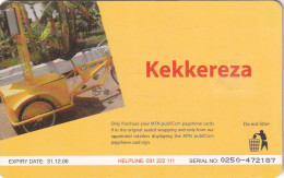 UGANDA(chip) - Kekkereza, MTN Publicom Telecard Shs 25000, Exp.date 31/1/06, Used - Uganda