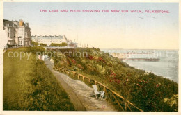 73535995 Folkestone The Leas And Piers Showing The New Sun Walk Folkestone - Other & Unclassified