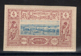 Cote Des Somalis - Variété Papier épais - YV 8a N* MH , Cote 55 Euros - Unused Stamps