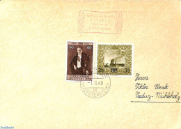 Liechtenstein 1960 First Day Of Nendeln Post Office, Postal History - Brieven En Documenten