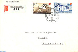 Switzerland 1946 Registered Mail To Neuchatel, Postal History, Wine & Winery - Covers & Documents