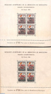 Spain 1941 Barcelone, Christmas 2 S/s, Mint NH, Religion - Christmas - Ongebruikt