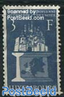 Luxemburg 1956 3Fr, Stamp Out Of Set, Mint NH, History - Transport - Europa Hang-on Issues - Railways - Ongebruikt