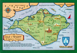 73517270 Isle Of Wight UK Map Of The Island Isle Of Wight UK - Autres & Non Classés