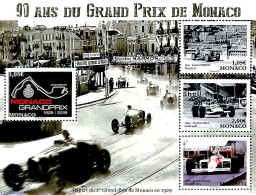 Monaco 2019 90 Years Grand Prix De Monaco S/s, Mint NH, Sport - Transport - Autosports - Automobiles - Unused Stamps