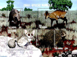 Gambia 2018 Small African Mammals 4v M/s, Mint NH, Nature - Animals (others & Mixed) - Wild Mammals - Gambie (...-1964)