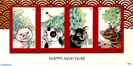 Liberia 2019 Year Of The Pig 4v M/s, Mint NH, Various - New Year - New Year