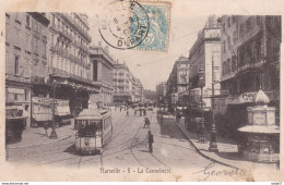 Marseille La Cannebiere Tramway 1903 - Tramways