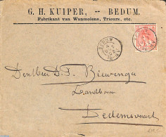 Netherlands 1902 Commercial Letter G.H. Kuiper From BEDUM To Dedemsvaart (kleinrond), Postal History - Cartas & Documentos