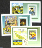 Sao Tome/Principe 2004 Vincent Van Gogh 3 S/s, Imperforated, Mint NH, Art - Modern Art (1850-present) - Vincent Van Gogh - Sao Tome Et Principe