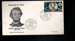 TCHAD FDC 1965 ABRAHAM LINCOLN - Tschad (1960-...)