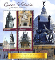 Grenada 2019 Queen Victoria 4v M/s, Mint NH, History - Kings & Queens (Royalty) - Art - Sculpture - Royalties, Royals