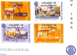 Chad 1996 Overprints Calgary 96 4v, Imperforated, Mint NH, Nature - Various - Animals (others & Mixed) - Philately - R.. - Otros & Sin Clasificación