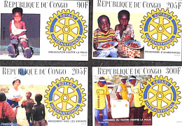 Congo Republic 1996 Rotary 4v, Imperforated, Mint NH, Various - Rotary - Rotary, Lions Club