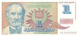 1 Dinar 1.1.1994 ! SCARCE UNC AVRAM DINAR YUGOSLAVIA - Jugoslavia