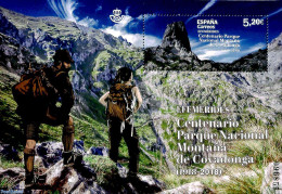 Spain 2019 Covadonga Mountains Park S/s, Mint NH, Nature - Sport - National Parks - Mountains & Mountain Climbing - Nuovi