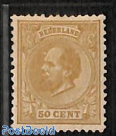 Netherlands 1872 50c, Perf. 12.5:12, Unused, Very Well Centered, With Attest Vleeming, Unused (hinged) - Neufs