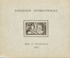 New Caledonia 1937 World Expo Paris S/s, Unused (hinged), Various - World Expositions - Ongebruikt