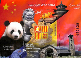 Andorra, Spanish Post 2020 Chinese Community S/s, Mint NH, History - Coat Of Arms - Nuevos