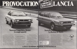 128801CL/ LANCIA COUPE BETA Et H.P. EXECUTIVE, 2 Pages De Magazine Format 21/27,5 Cm - Publicidad