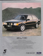 128783CL/ FORD ESCORT XR3, Page De Magazine Format 21/27,5 Cm - Advertising