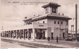 MAROC - MEKNÈS - Gare Des Chemins De Fer Tanger-Fez 1933 - Bahnhöfe Ohne Züge