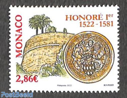 Monaco 2022 Honoré 1er 1v, Mint NH, Various - Money On Stamps - Neufs