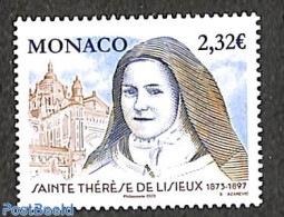 Monaco 2023 Sainte Thérèse De Lisieux 1v, Mint NH, Religion - Religion - Neufs