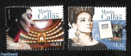 Portugal 2023 Maria Callas 2v, Mint NH, Performance Art - Music - Ungebraucht