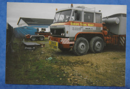 Photo  Ancien Camion Poids Lourds De Marque Mercédès Ex Willeme Convoi Exceptionnel Europe Trans. Manut Chalon Sur Saon - Zonder Classificatie