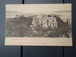 Cpa Souvenir De Corfou Achilleion. Vue Générale. Carte Précurseur - Grèce