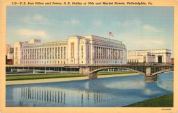 73316512 Philadelphia Pennsylvania Post Office Penna R R Station Market Streets  - Altri & Non Classificati