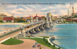 73299617 Boston_Massachusetts West Boston Bridge Across Charles River Basin Skyl - Andere & Zonder Classificatie